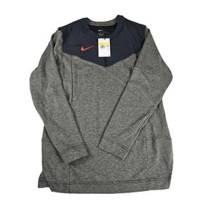 NIKE Dri-Fit‎ 1/4 Zip Pullover Sweatshirt Stretch Football Top DJ5131-010 Men S